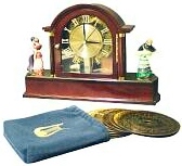 Clock Mantel Music Box