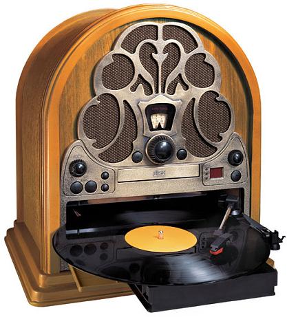 RCA Magnolia Cathedral Turntable with CD Player